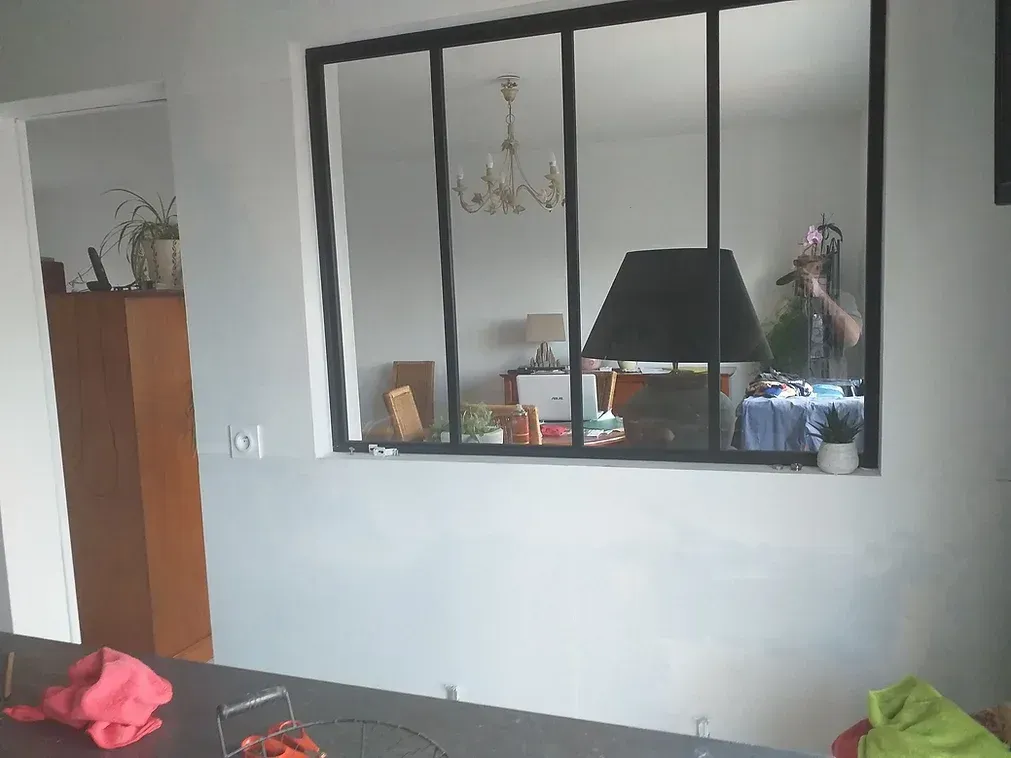 Pose d'une verrière