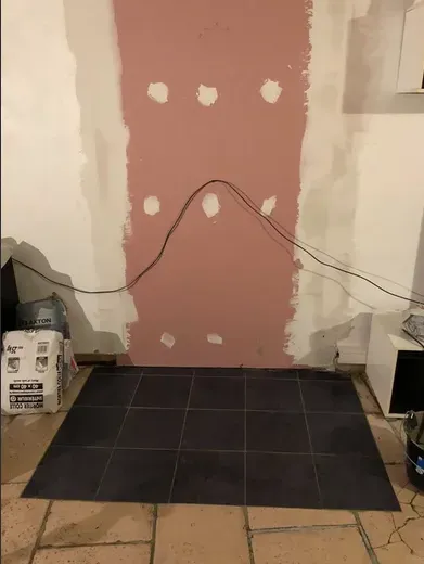 Pose d'une nouvelle cloison