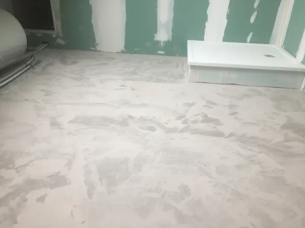 Création d'une chape