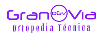 GranVia Ortopedia T&eacute;cnica logo in purple text on a white background