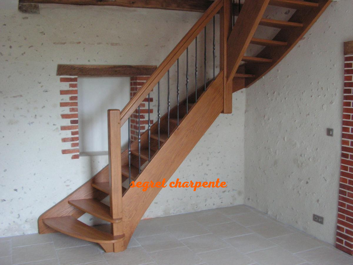 Escalier quart tournant