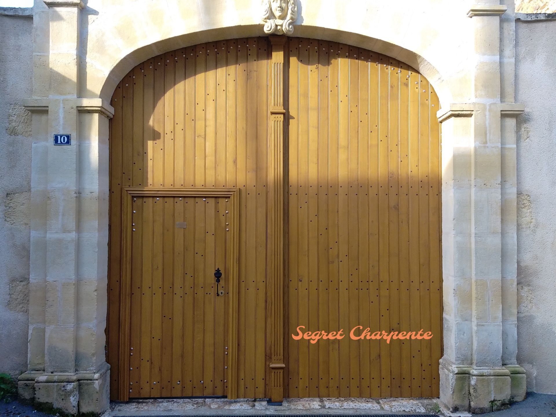 porte cochère chêne massif