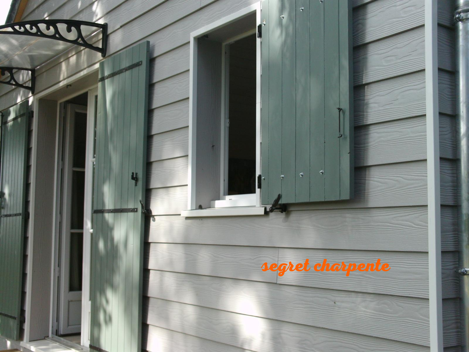 bardage fibre ciment sur extension châtres sur Cher