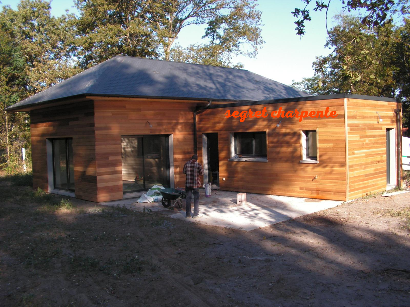 Construction ossature bois contemporaine Loir et Cher 41