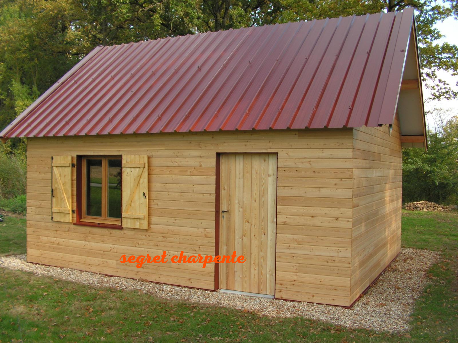 Garage ossature bois