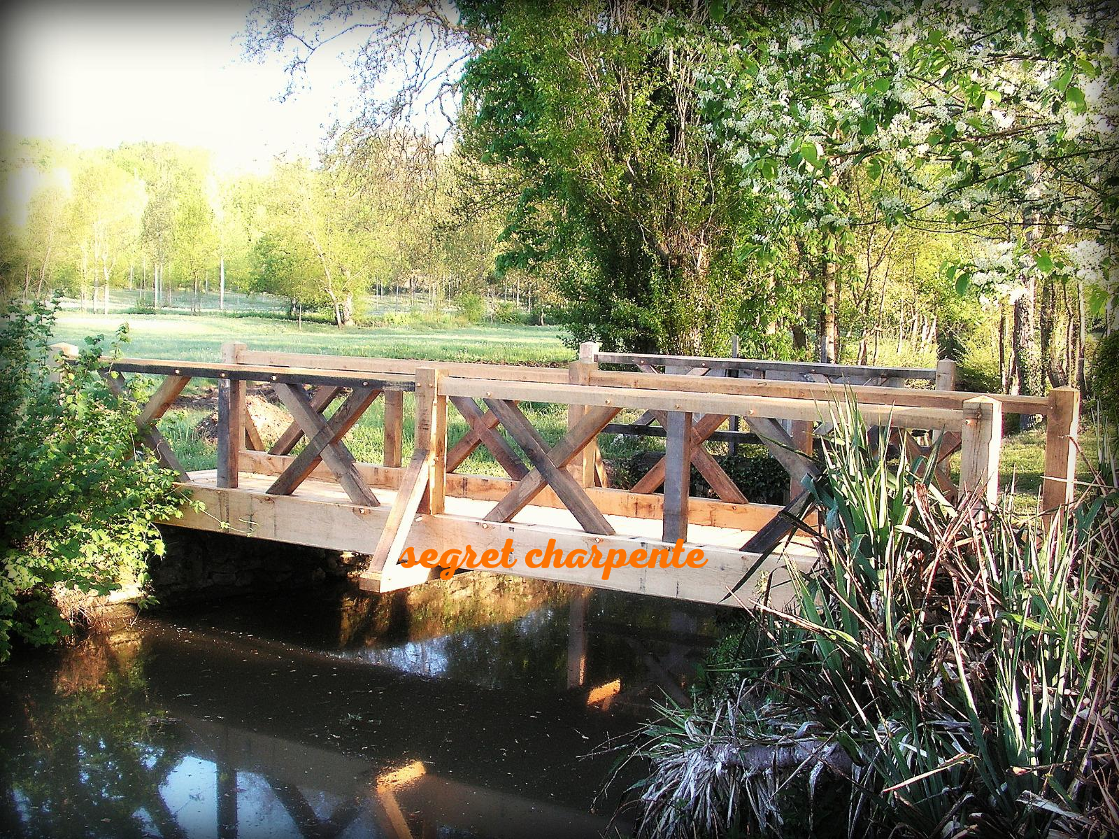 Pont en bois - Loir et Cher- Dun le Poëlier