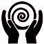 Un par de manos sosteniendo una espiral en sus manos.