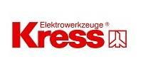 Logo rouge « Kress » avec « Elektrowerkzeuge » au-dessus et un symbole d'outil stylisé à droite.