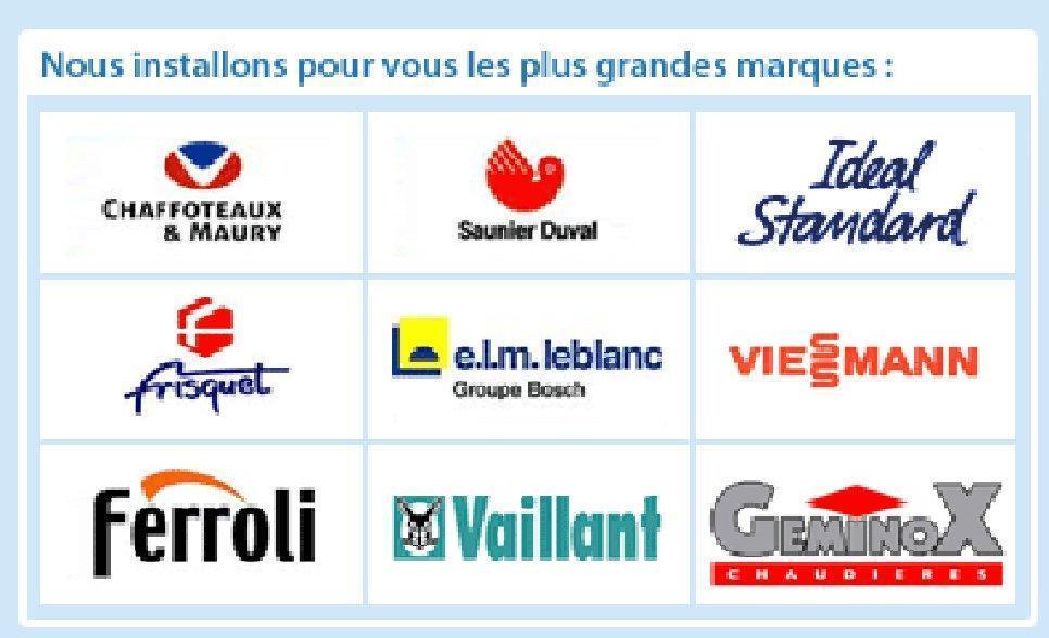 Multiples logo de marque de plomberie