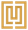 Abstract gold geometric maze-like square logo on a white background