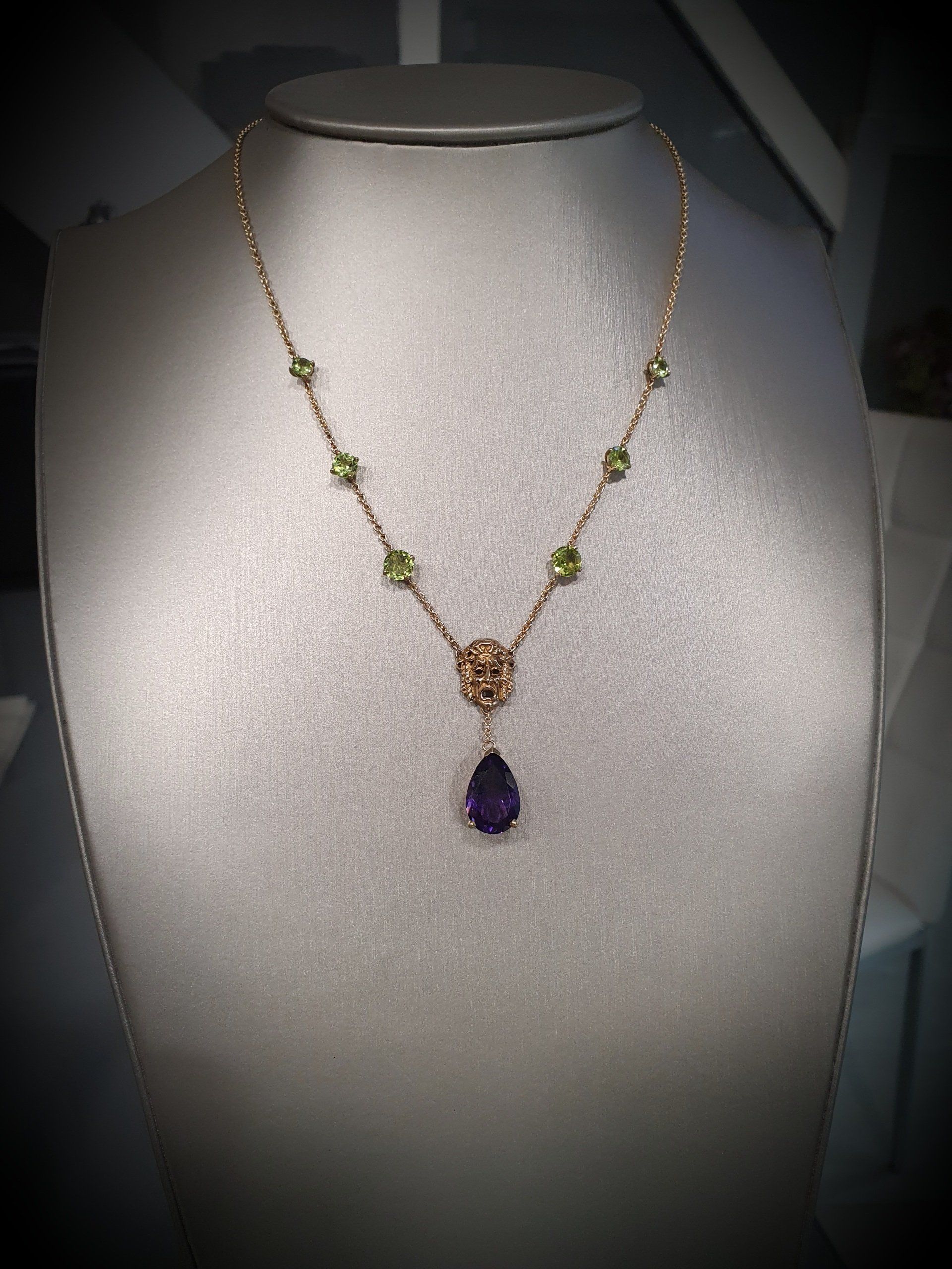 Collier pierre bleue