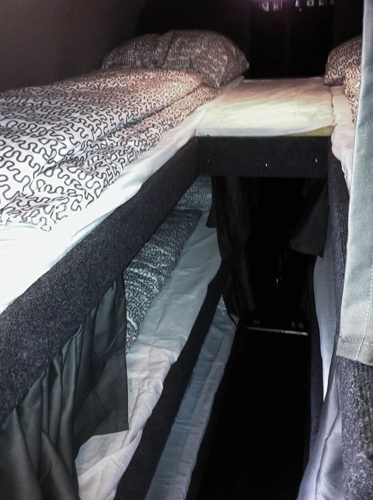 Betten im Transporter