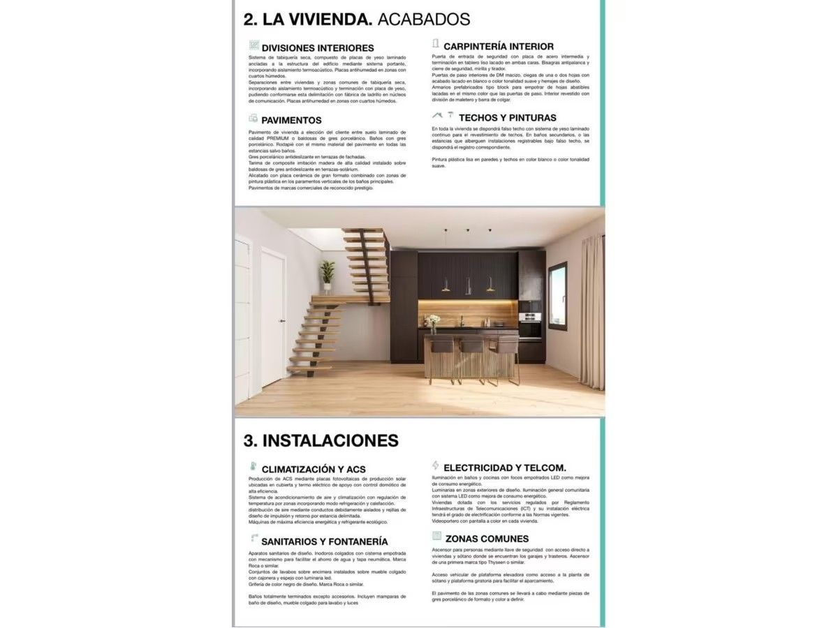 Una imagen de una cocina con una escalera que sube al segundo piso.