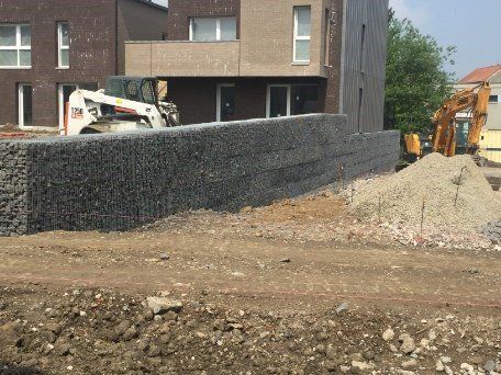Clôture en gabions