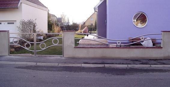 portail et rambarde inox