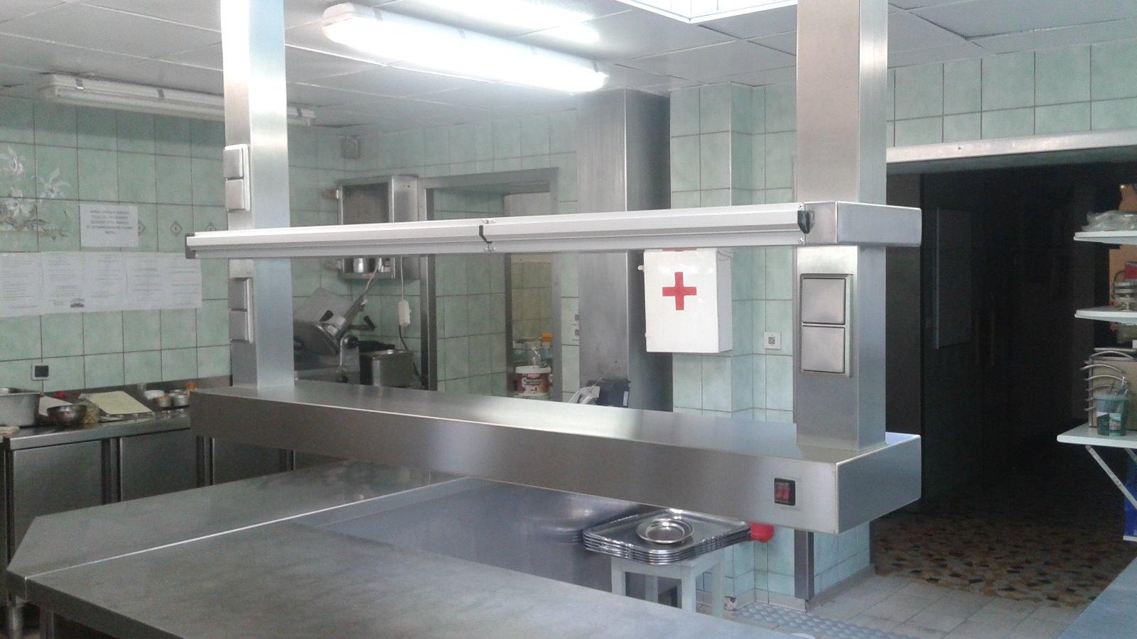 installation chauffe plat inox