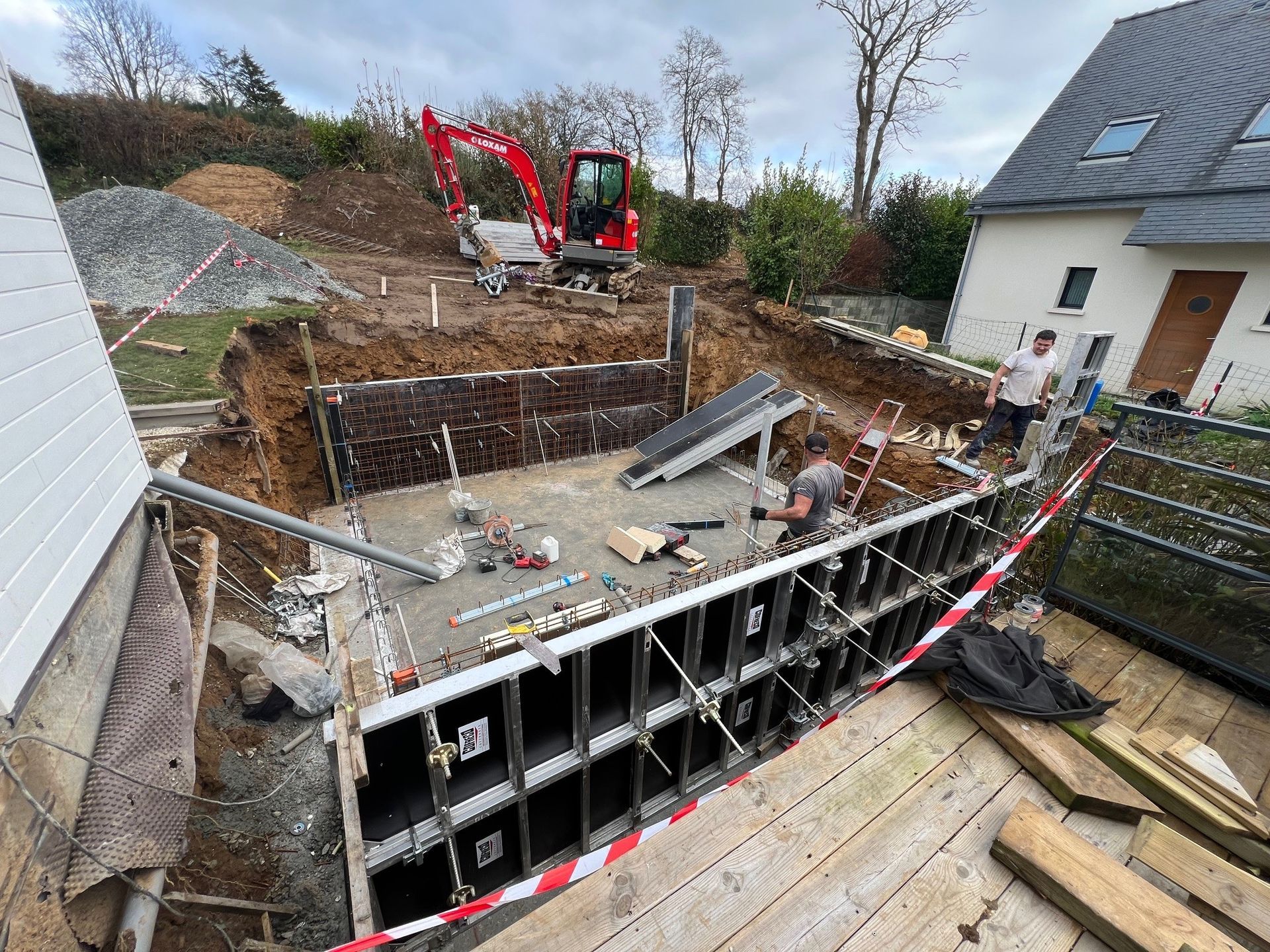 Maçonnerie pour piscine