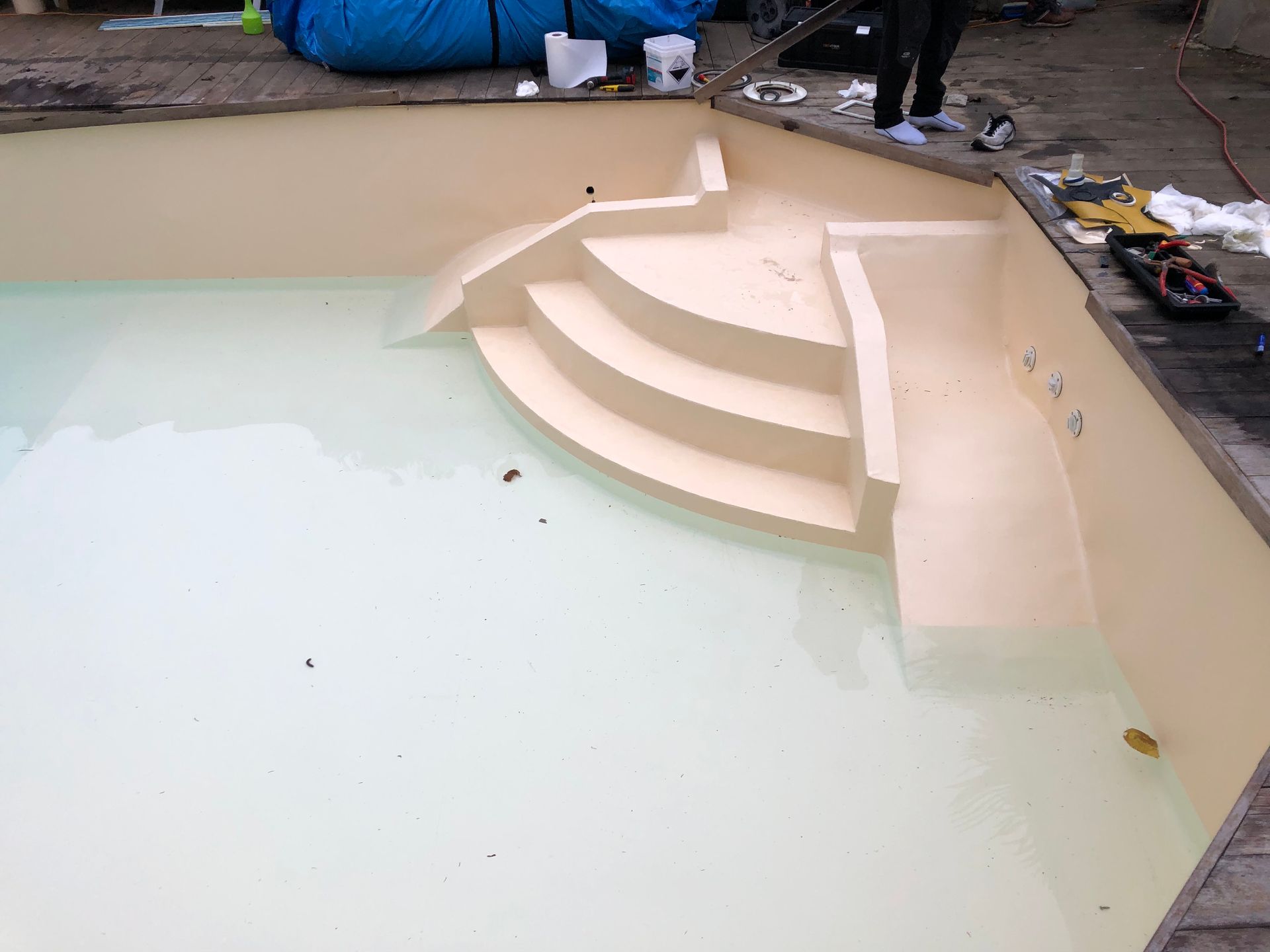 Rénovation d'une piscine - après