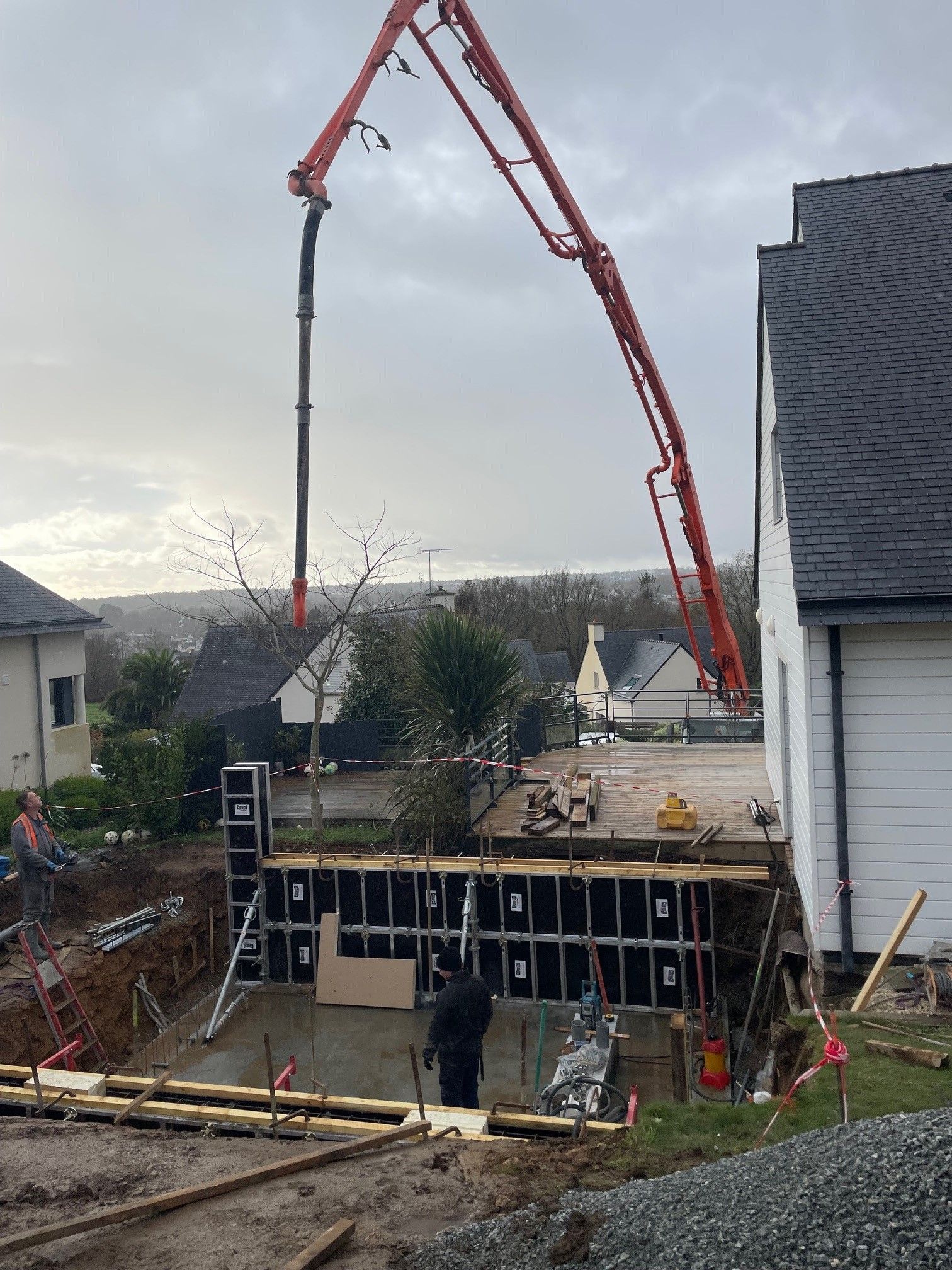 Construction d'une piscine