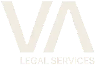 Logotipo de VA Legal Services con 