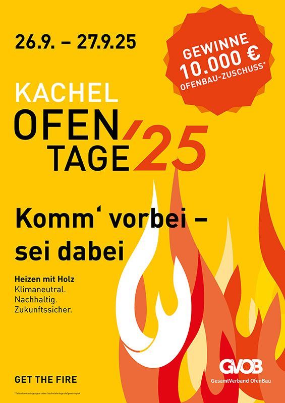 Yellow poster promoting the 