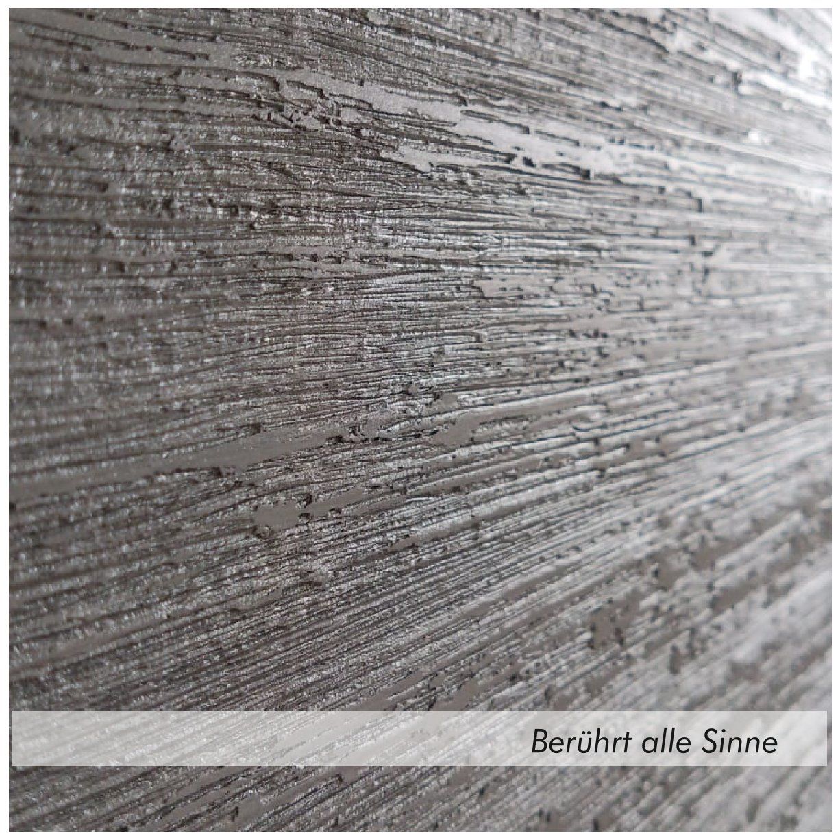 Nahaufnahme einer Wand mit Strukturtapete