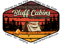 The River Bluff Cabins logo