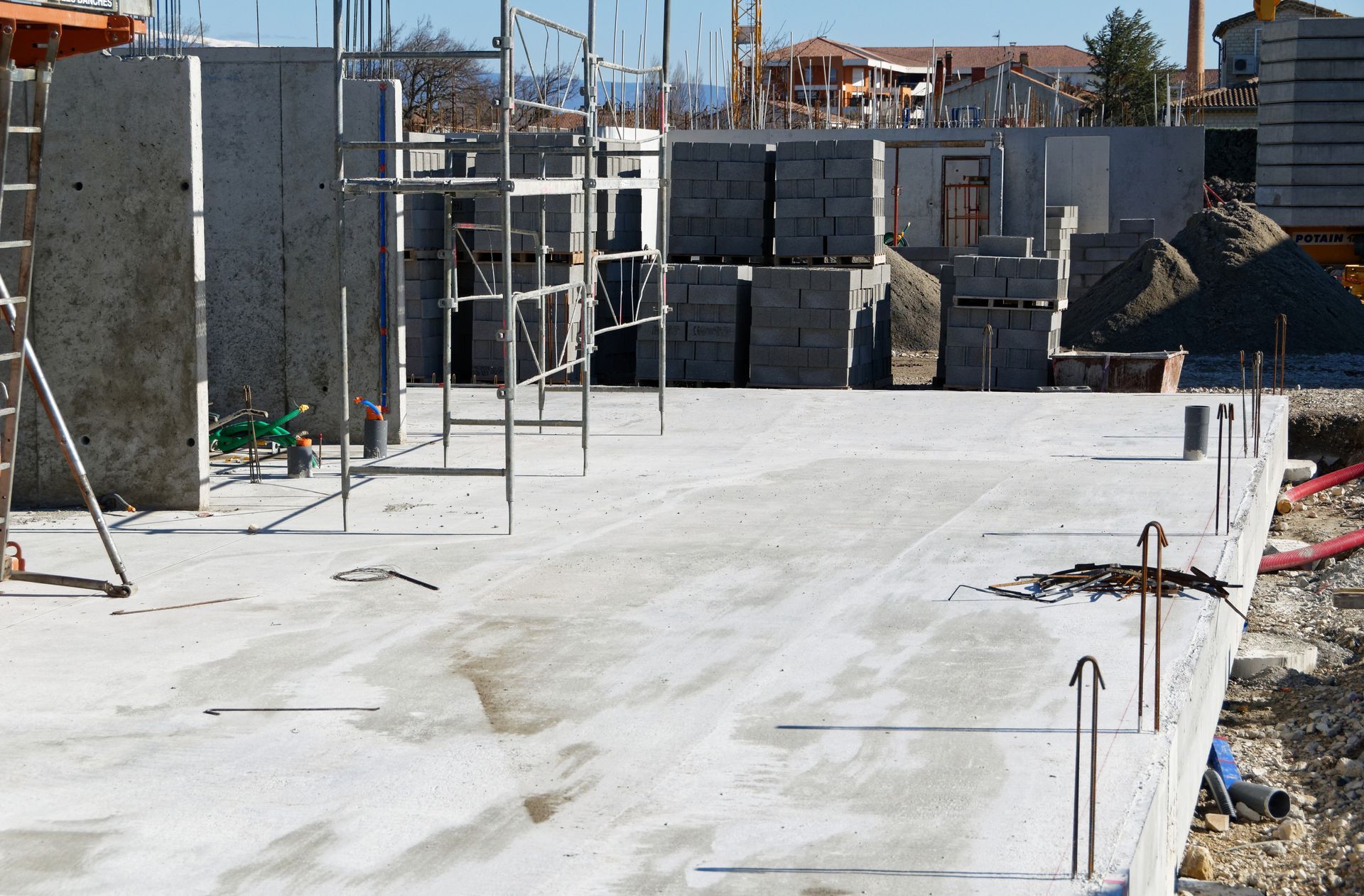 Création de dalle et fondation pour maison individuelle