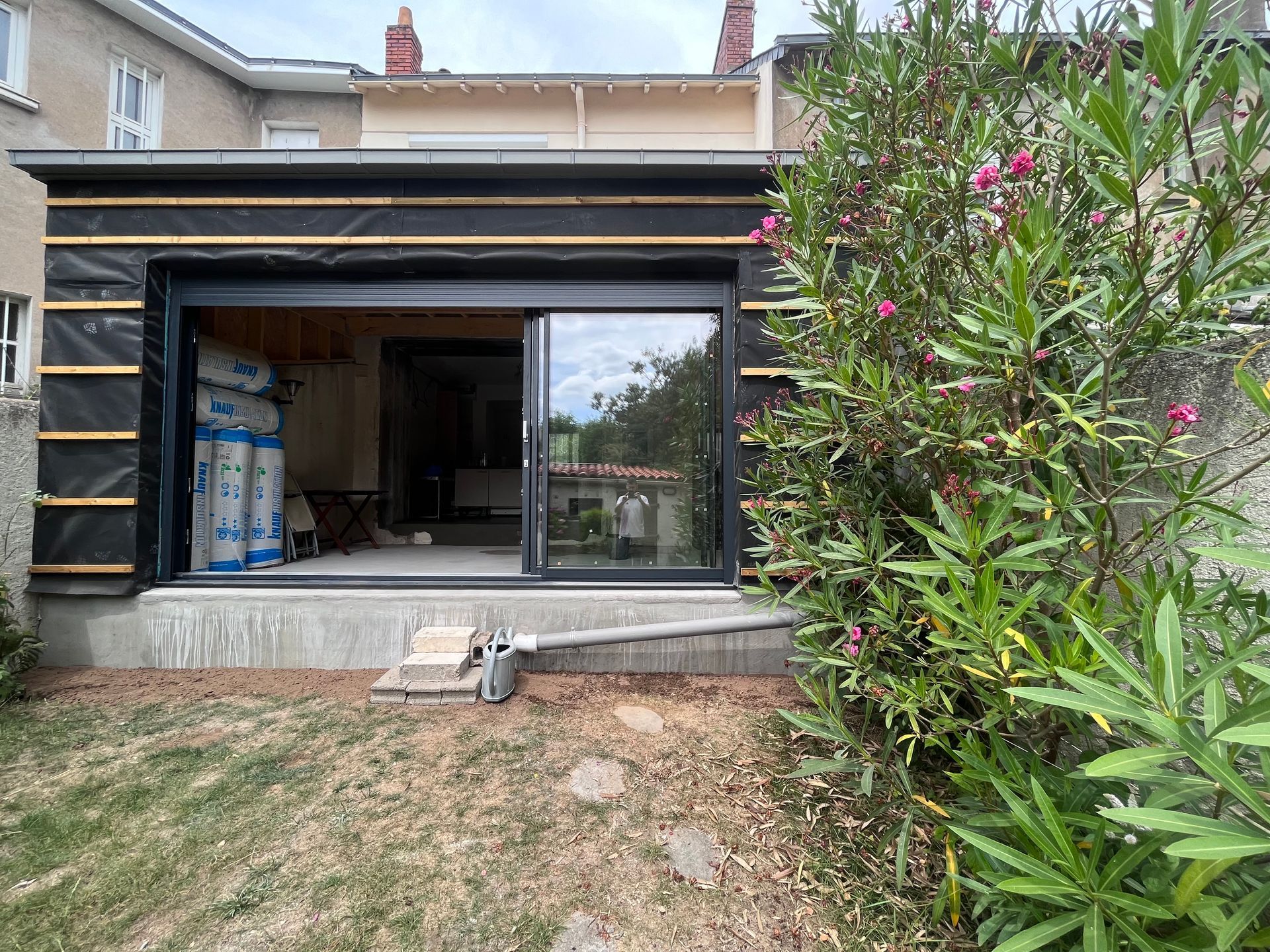 Fin de coulage de dalle pour terrasse