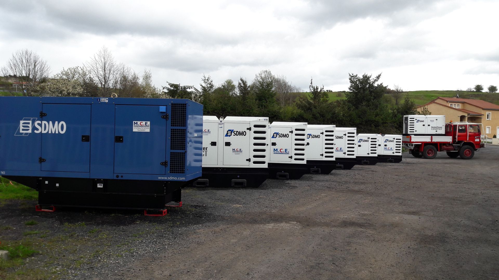 Des groupes électrogènes