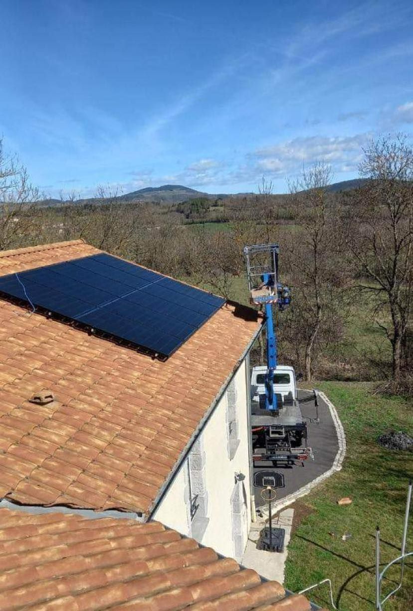 Une installation de panneau photovoltaïque