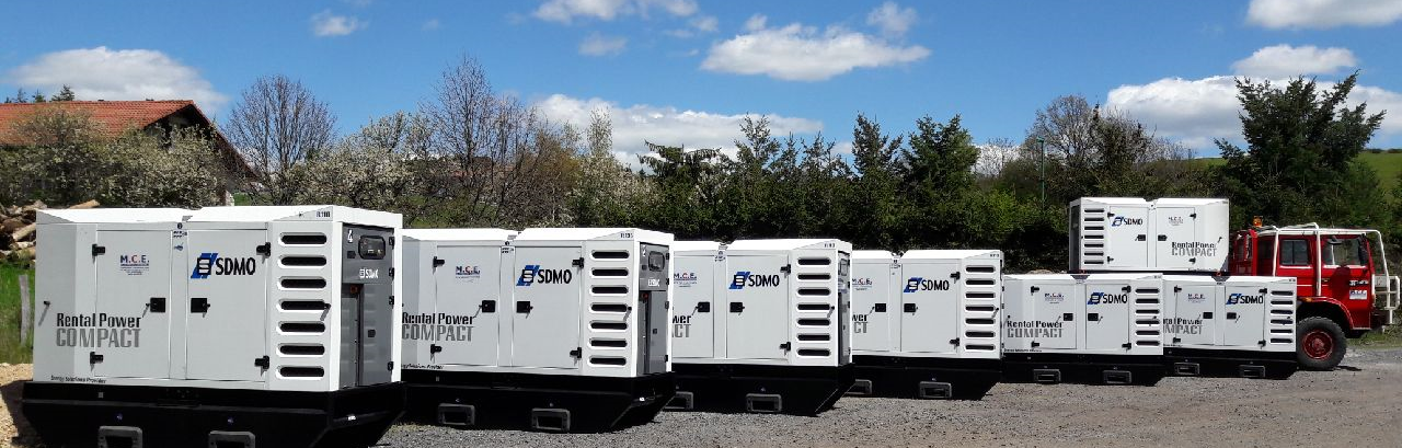 Des groupes électrogène blancs