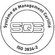 notre « Certificat ISO 3834-2 SQS » concernant la soudure