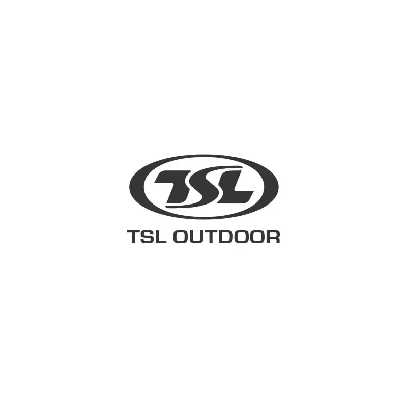 Logotipo de TSL Outdoor en negro sobre fondo blanco