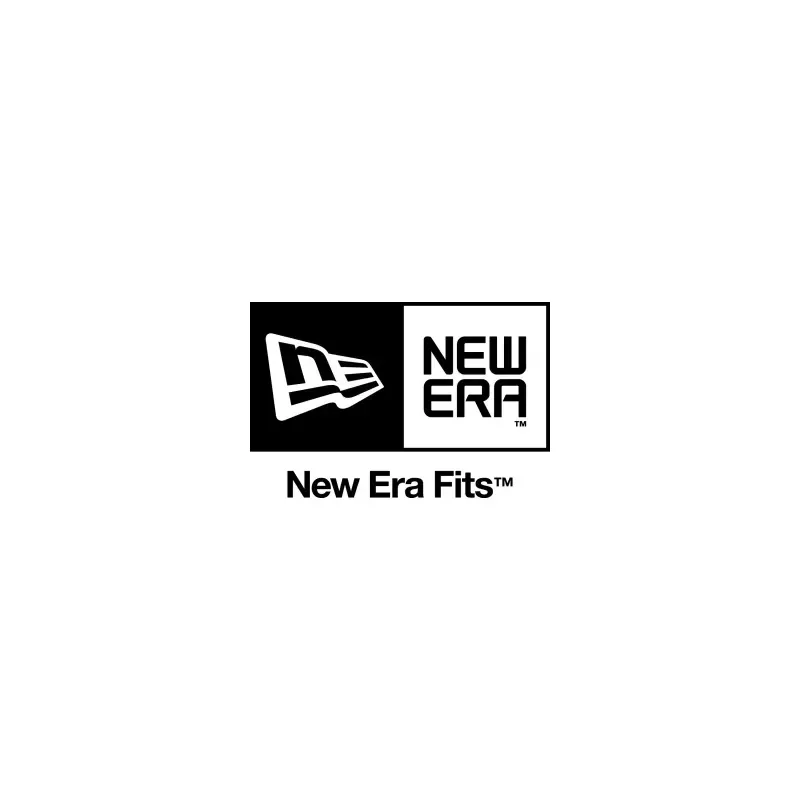 Logotipo de New Era Fits con icono de gorra en blanco y negro y marca denominativa sobre fondo blanco.