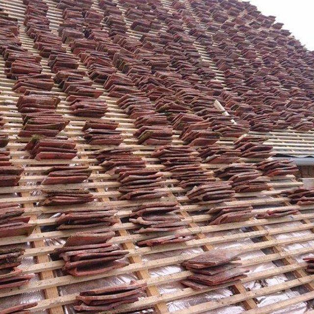 Réfection d'une toiture en tuiles