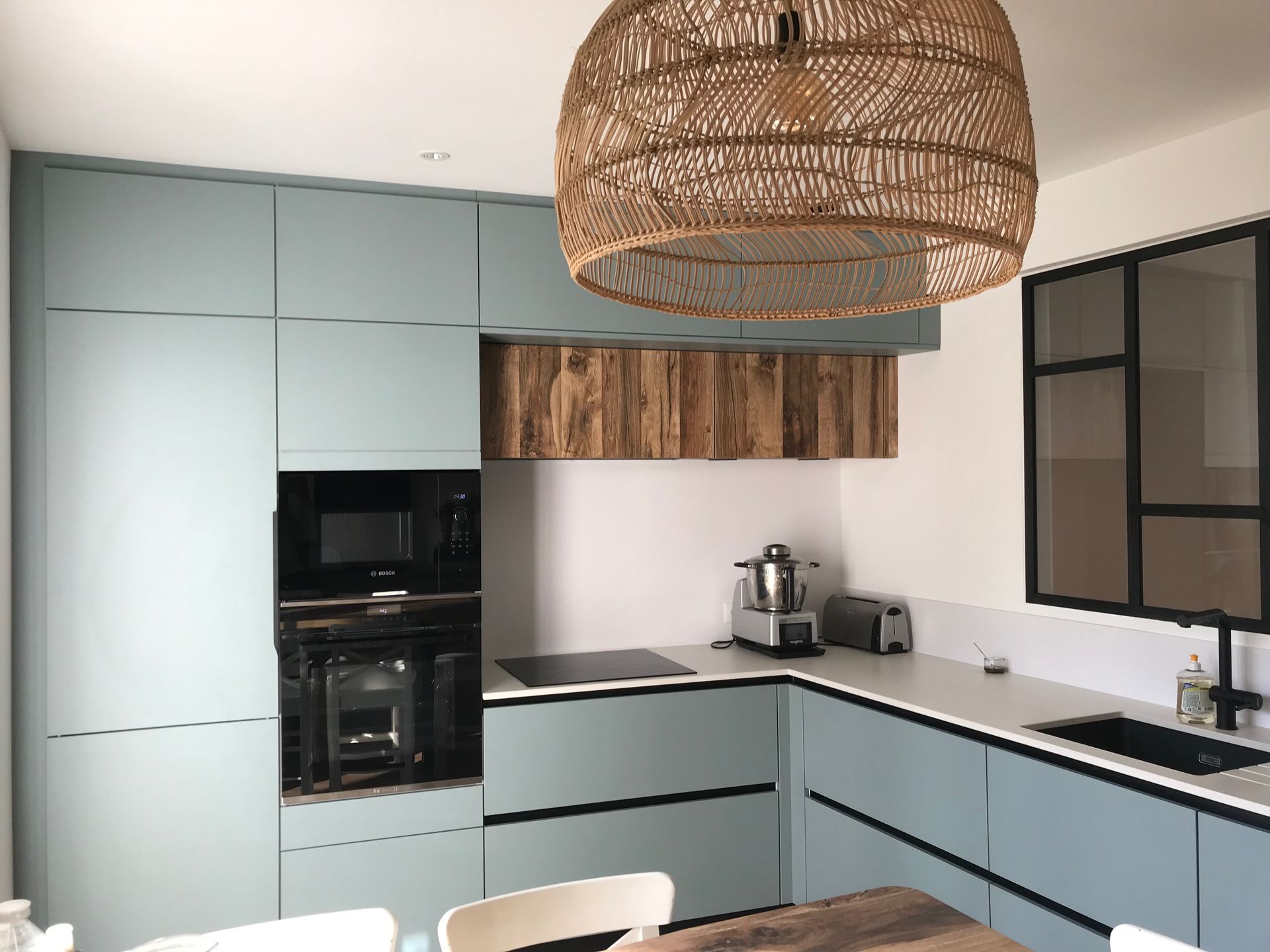 Cuisine bleue moderne