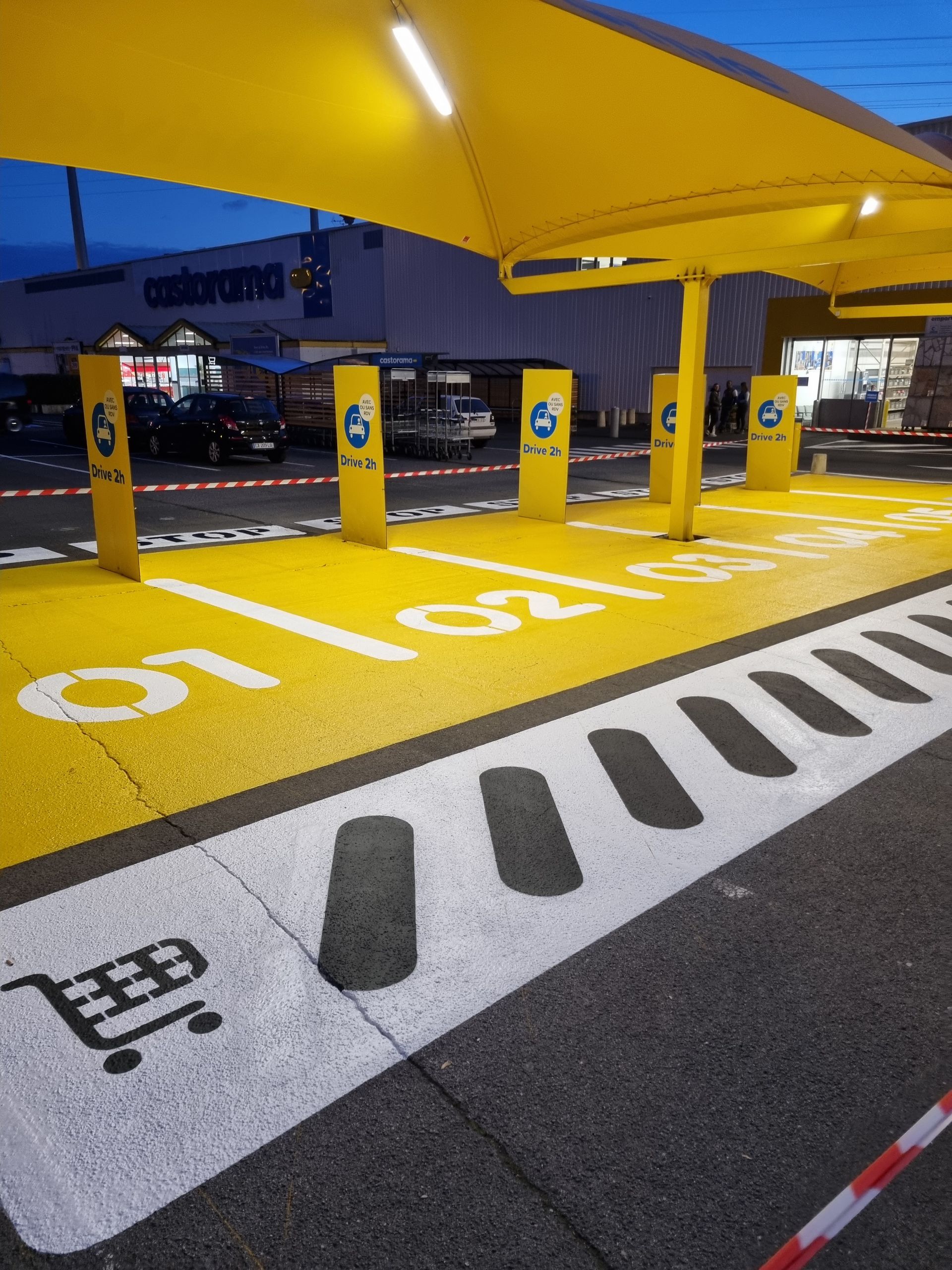 Marquage au sol drive