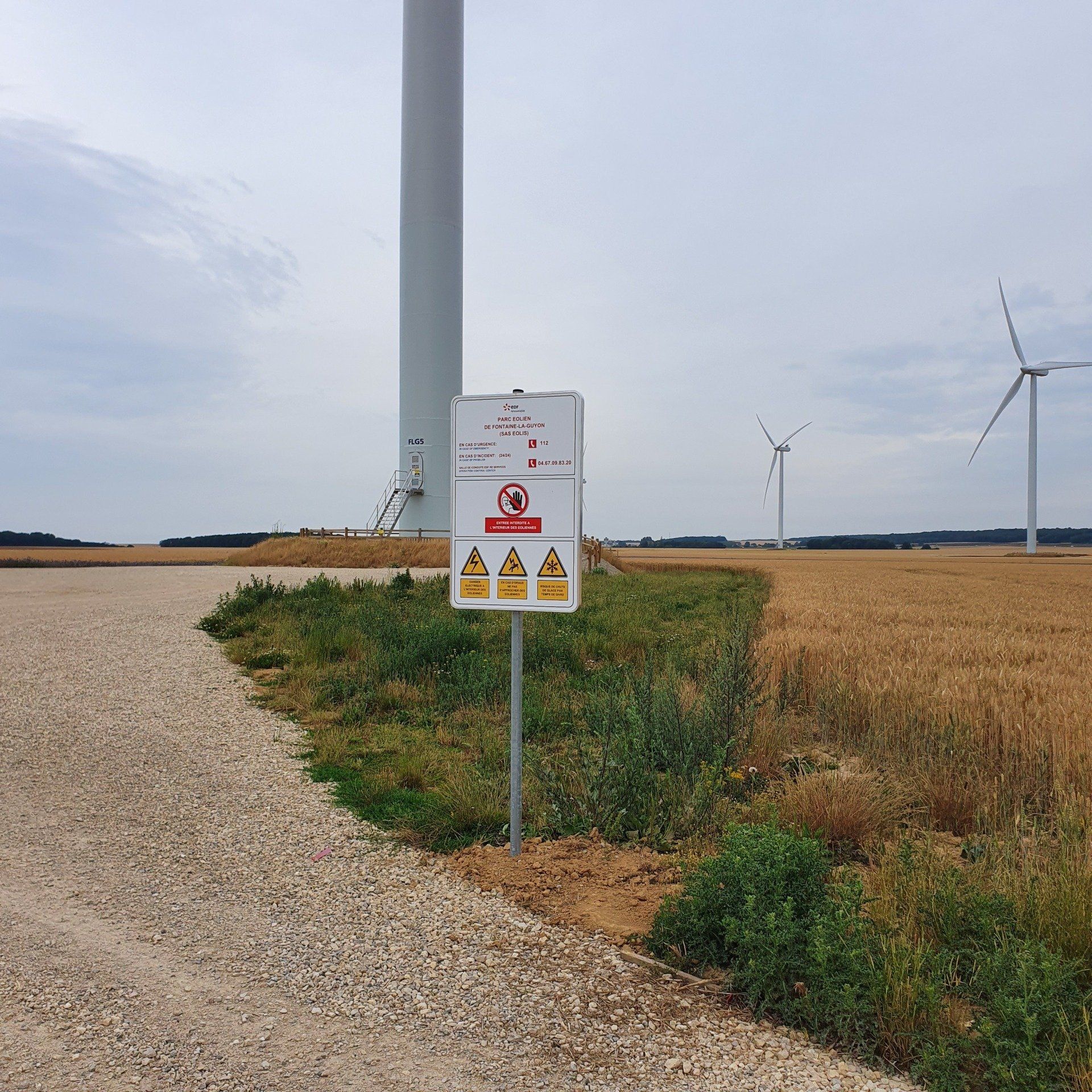 Panneau d'informations