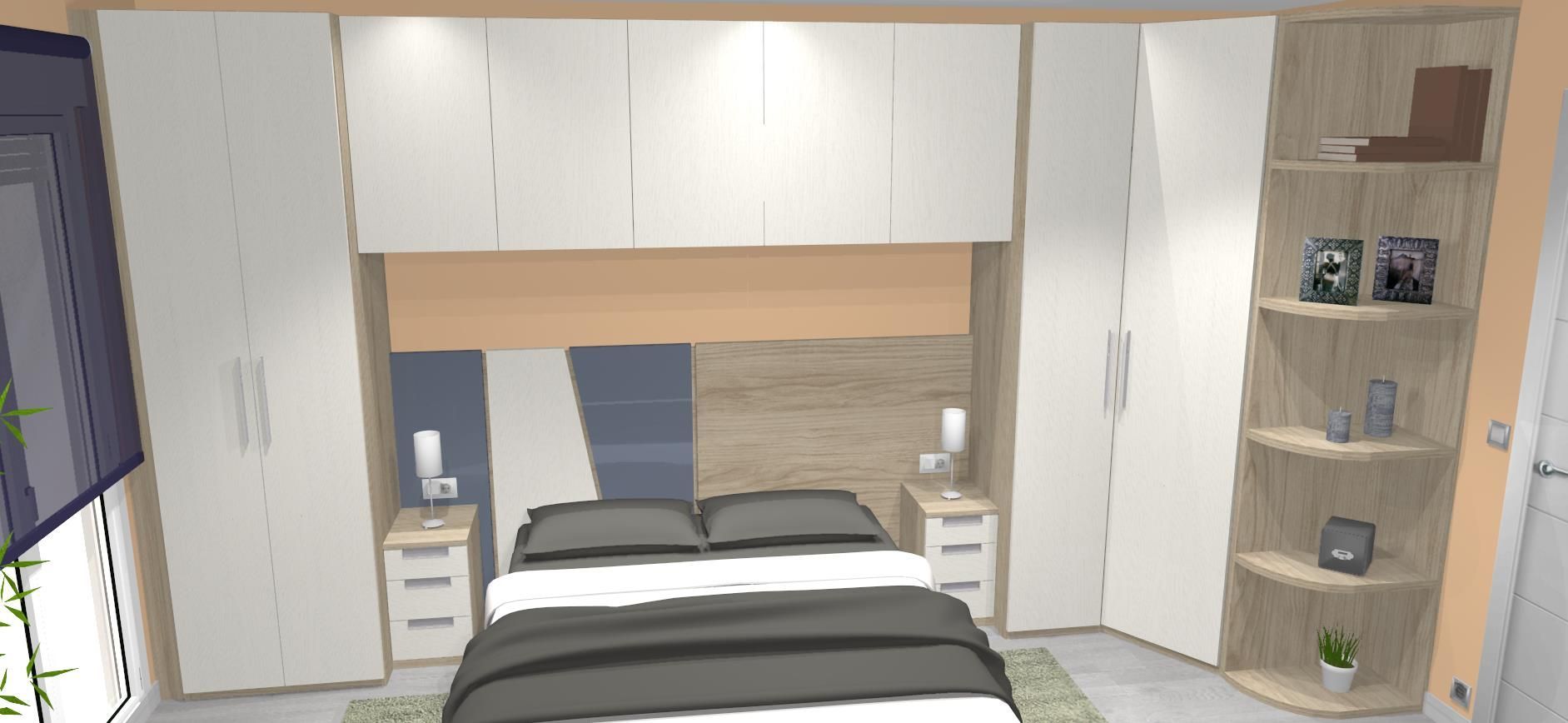 Un dormitorio con una litera y un escritorio.