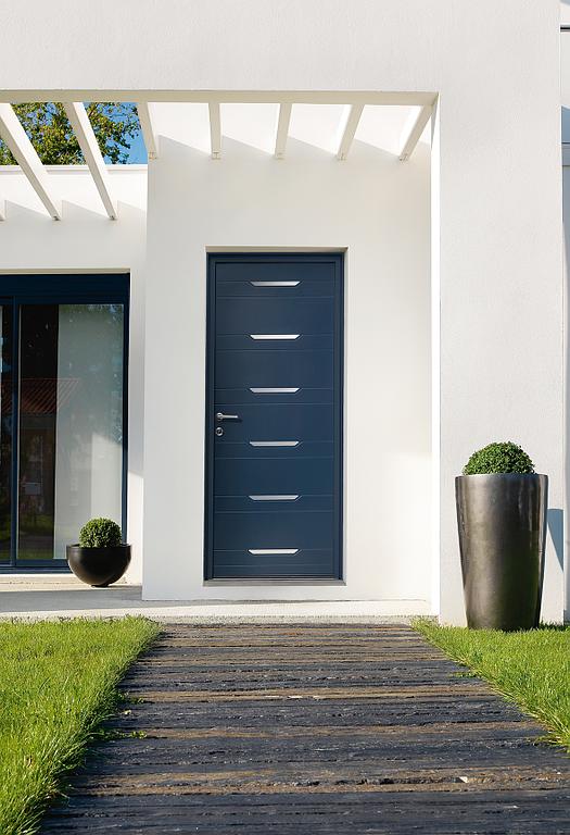 Porte d'entrée bleue