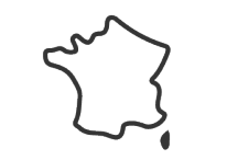 Carte schématique de la France