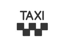 Panneau de taxi noir