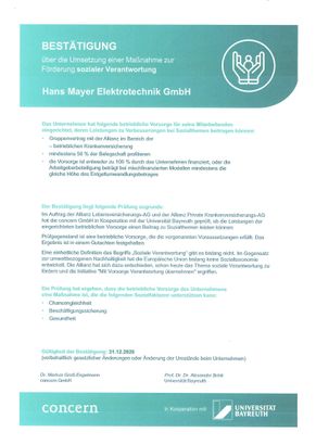 Schaeffler Zertifikat