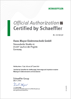 Schaeffler Zertifikat