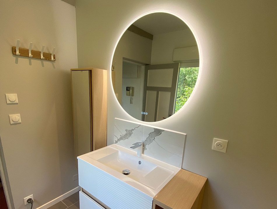 Miroir avec rétroéclairage