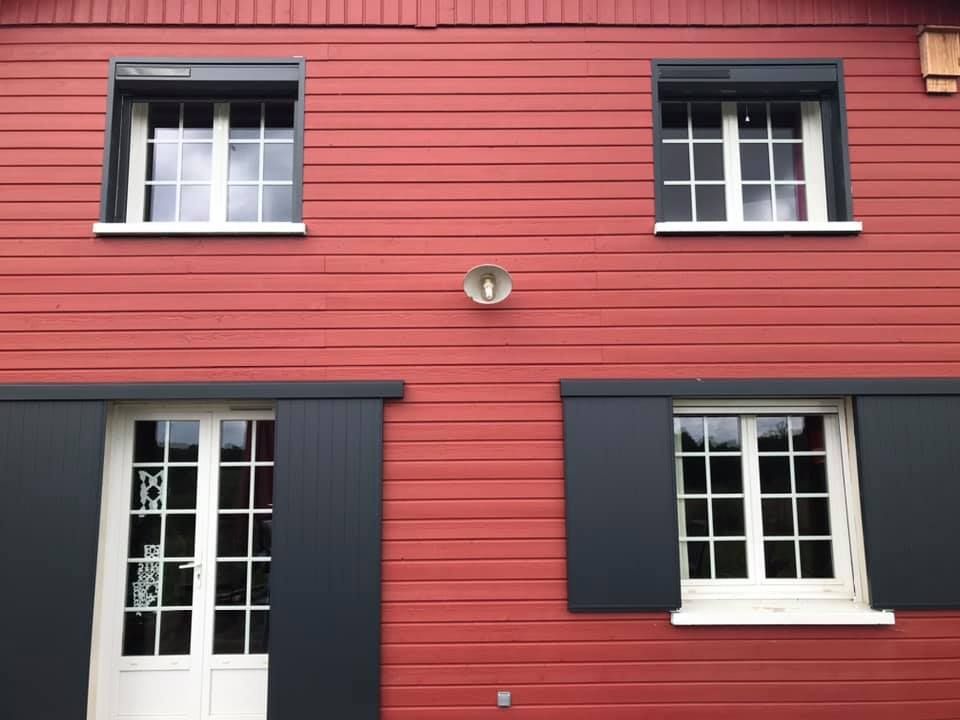 Pose de volet battant