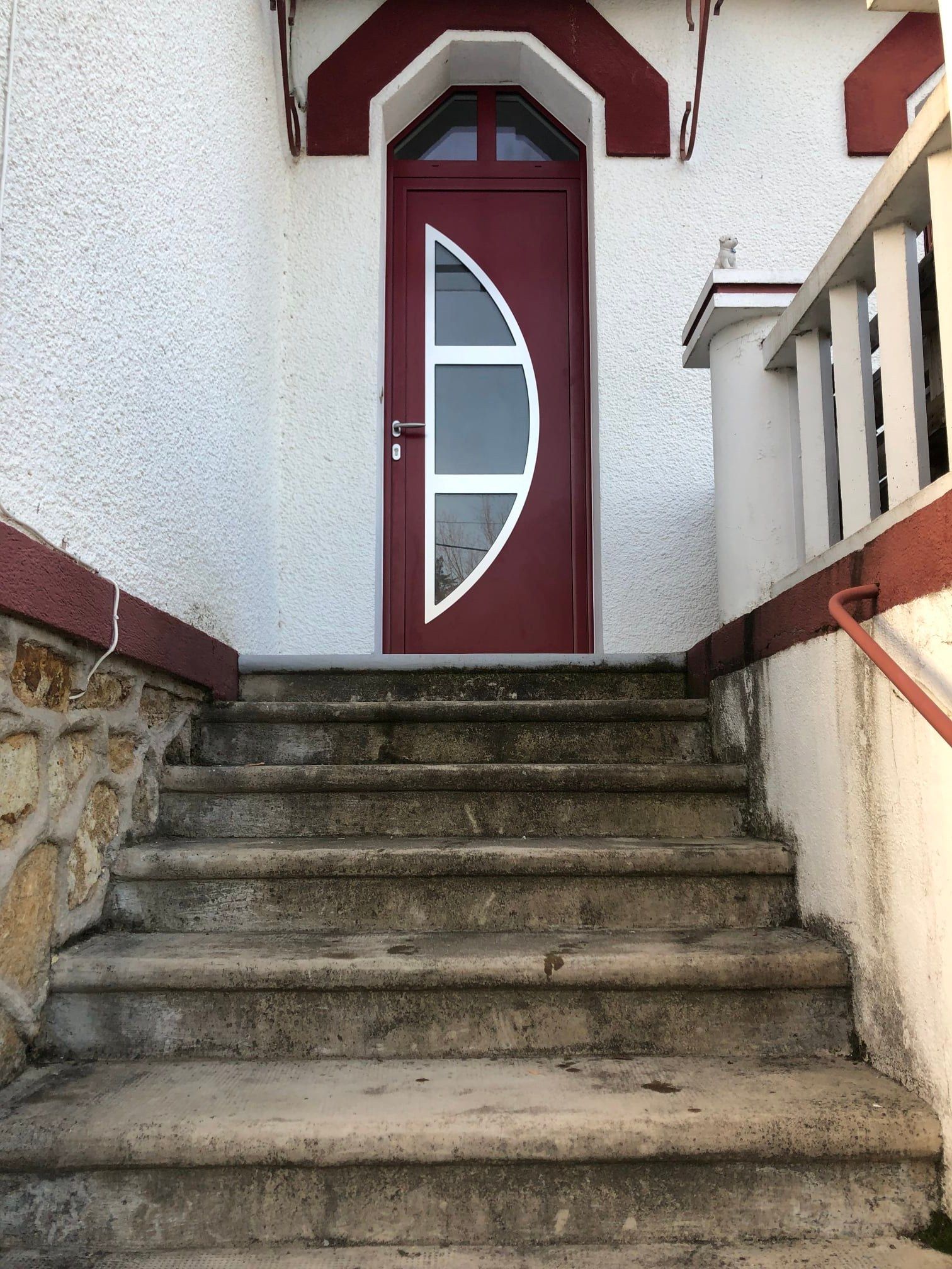 Porte d'entrée en PVC