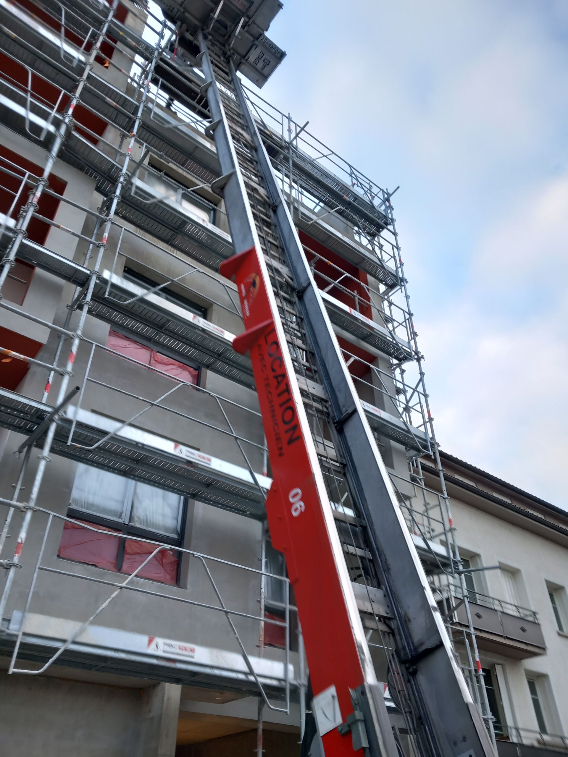 Nacelles pour bâtiments en construction