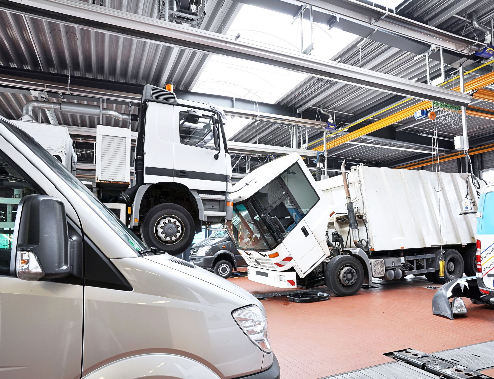 Garage pour poids lourds